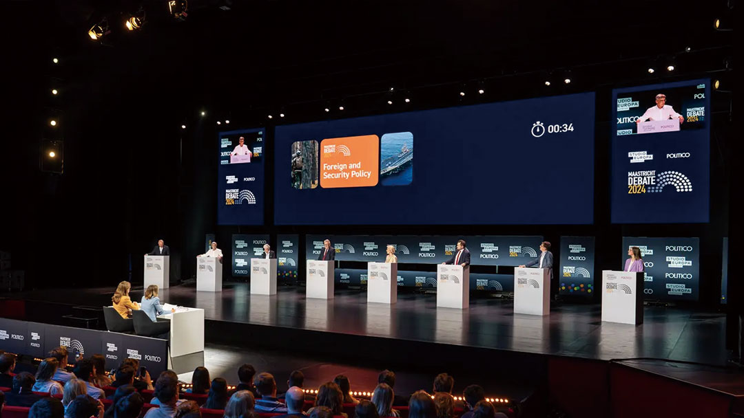 Screenit Eu Conference Backdrop LED Screen Belgium Screenit Eu Conference Telón de fondo Pantalla LED Bélgica