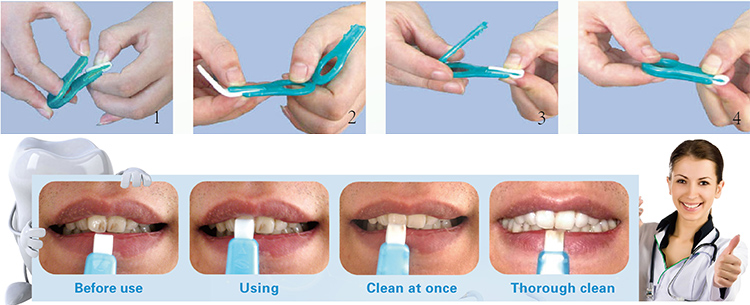 Use teeth cleaning kit for plaque