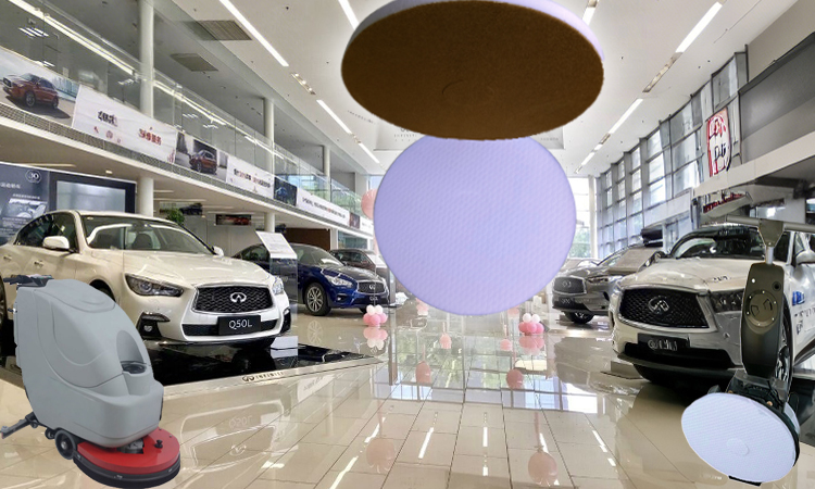 4S Shops floor cleaning – High-Density Compressed Melamine Cleaning Pad