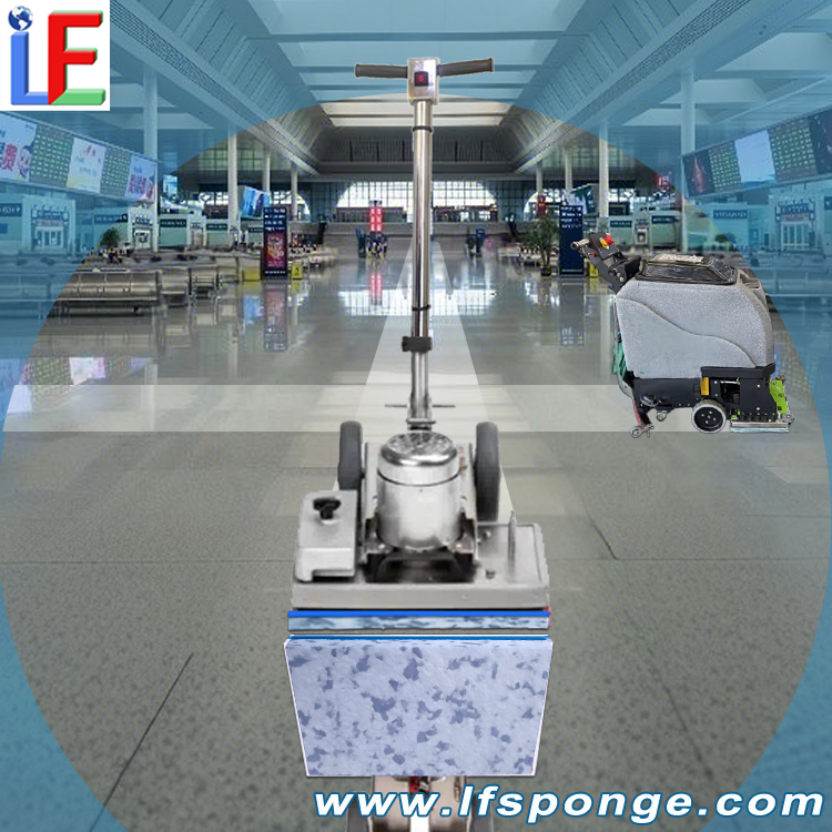 High-Speed Rail/Railway Station Waiting Hall Floor Cleaning Fleece Combo Melamine Rectangular Pad 