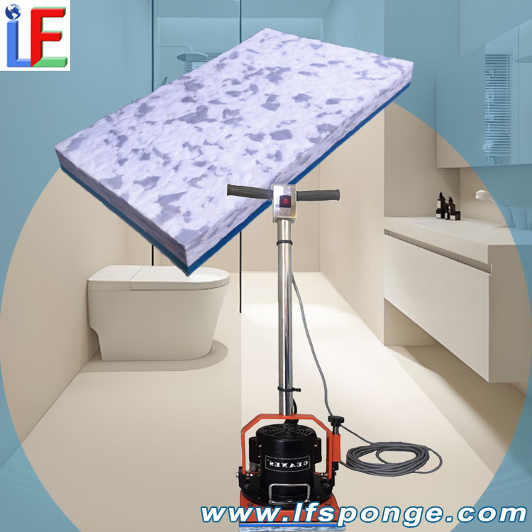 Mall & Hotel Restroom Floor Cleaning Fleece Combo Melamine Rectangular Pad