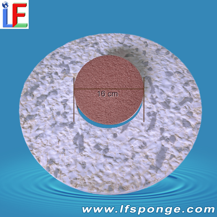  16cm Custom Inner Diameter Combo Melamine Pad - Solve Commercial Cleaning Machine Mismatch & Friction Pain Points