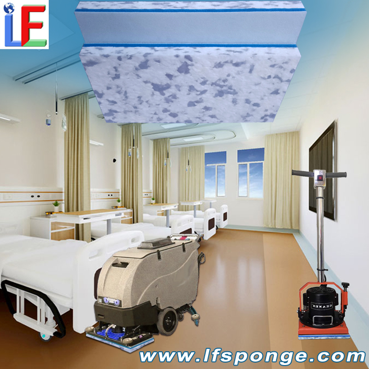 Hospital Floor Cleaning Fleece Combo Melamine Pad