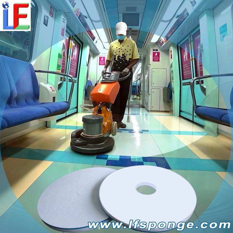 Fleece Fabric Composite Melamine Floor Scrub Pad