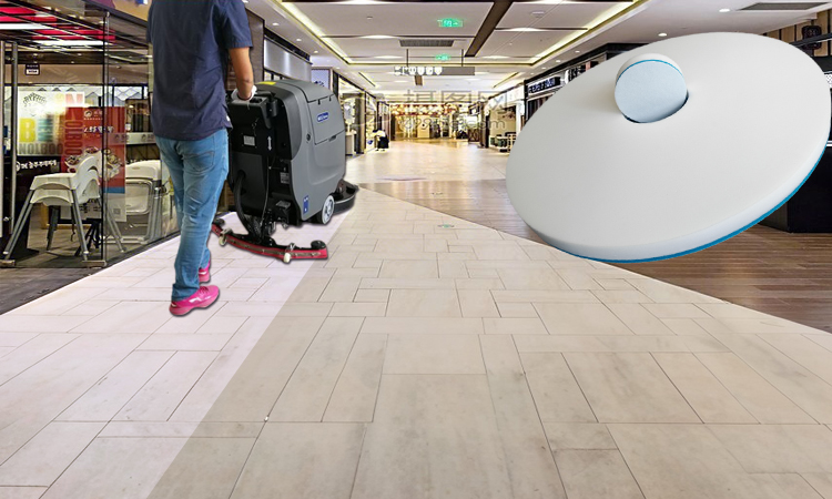 Fleece Fabric Melamine Floor Pad - Mall Shoe Print & Beverage Stain High-Efficiency Cleaning Pad