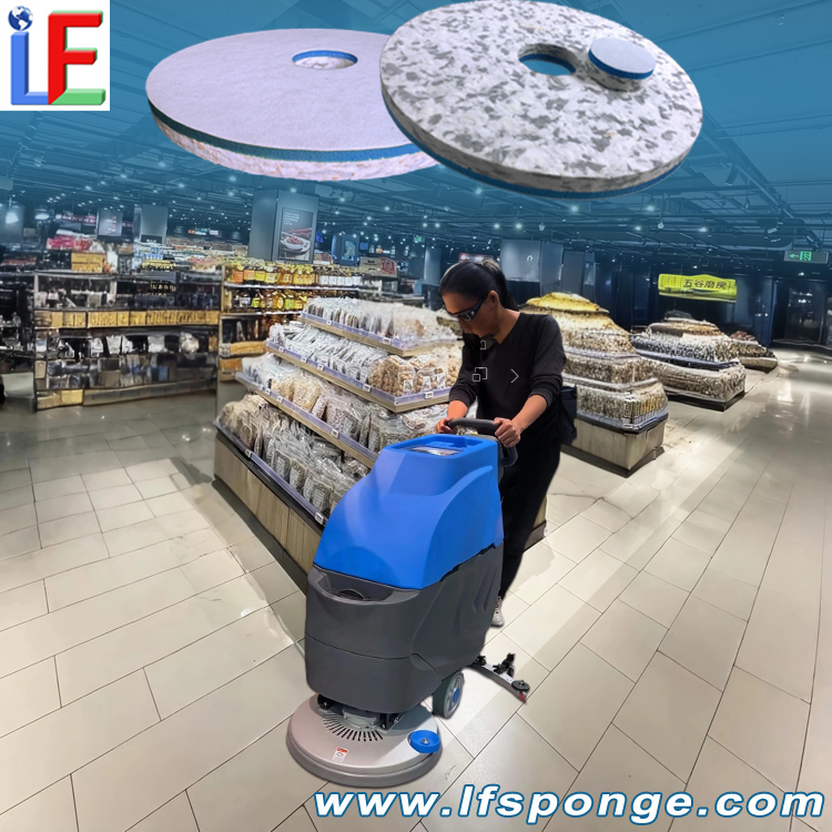  Mall Floor Cleaning Fleece Combo Melamine Pad 