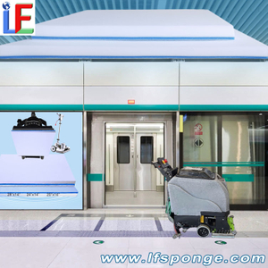 Subway Station Waiting Area Cleaning Fleece Melamine Square Floor Pad