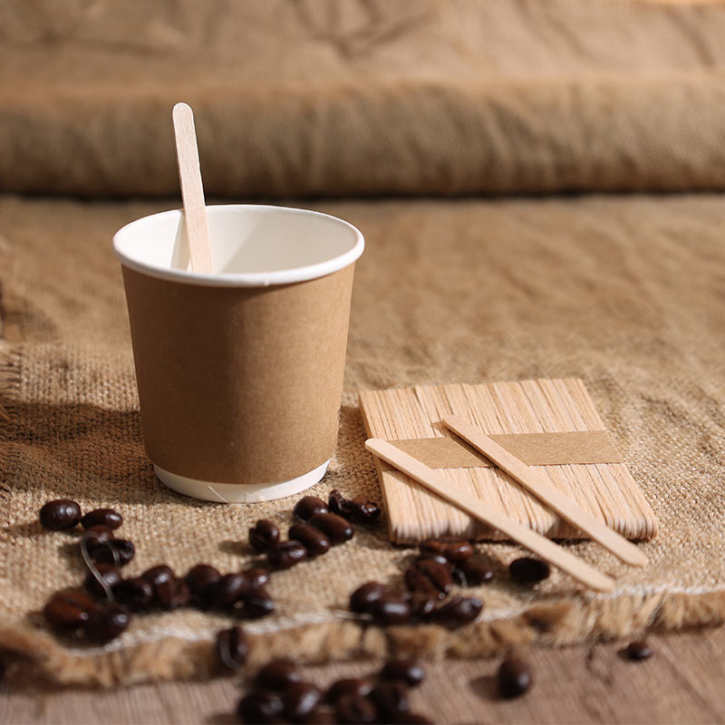 90-мм биоразлагаемые деревянные мешалки для кофе