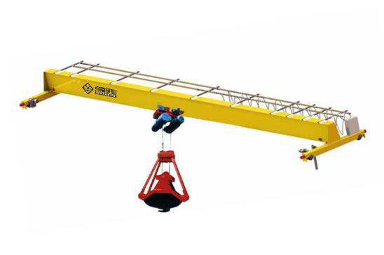 henan mine single girder grab overhead crane