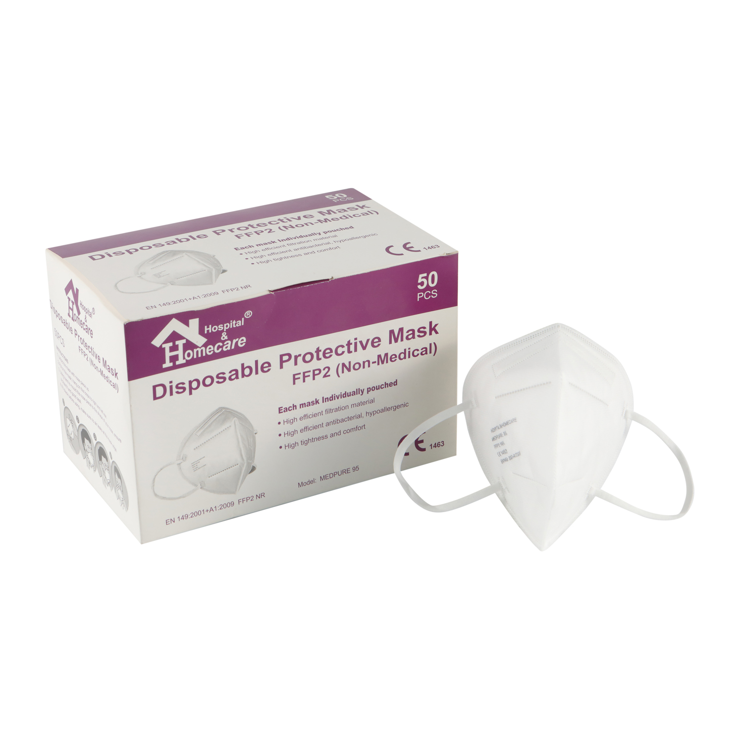 DISPOSABLE PROTECTIVE MASK FFP2