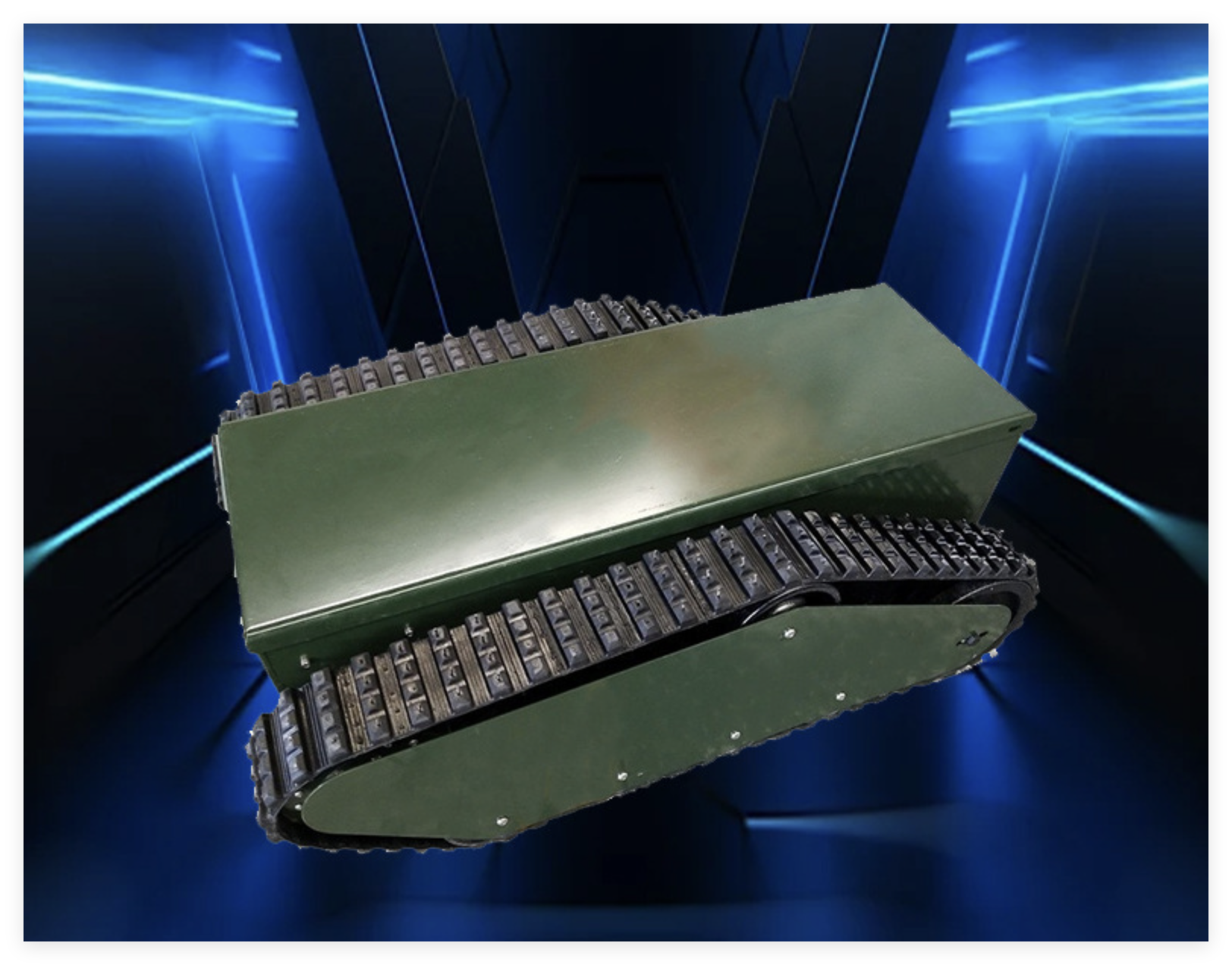 Customized Full Rubber Crawler Tracked Chassis Made in China for Agricultural Machinery