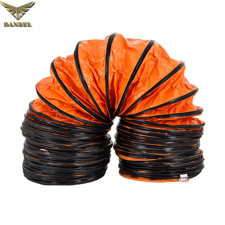 PVC Reinforced Flexible Fan Ducting Raw Material Black PVC Adhesive Tape Rubber Strips