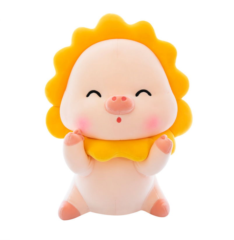 Sunflower Pig/ Pillow, Doll, Sleeping Pillow, Birthday Gift