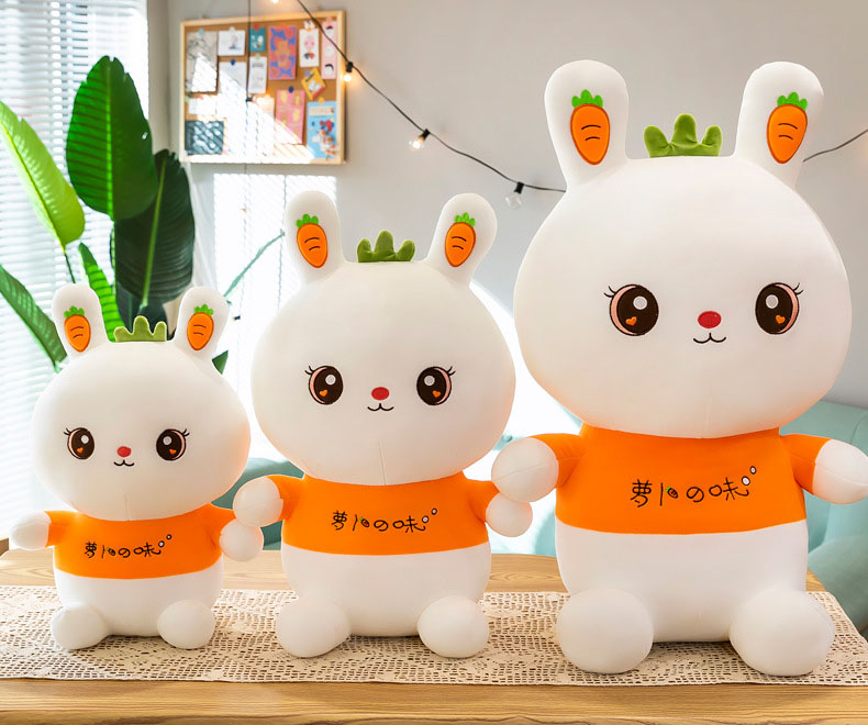 Carrot Rabbit/ Pillow, Doll, Sleeping Pillow, Birthday Gift