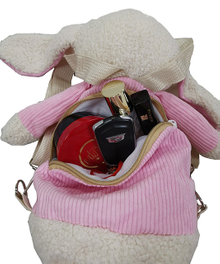 Pink Rabbit Plush Toy Backpack