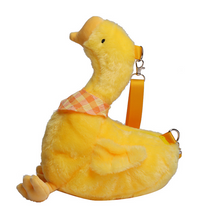 Yellow Goose Plush Toy Backpack Plush Handbag Plush Diagonal Bag