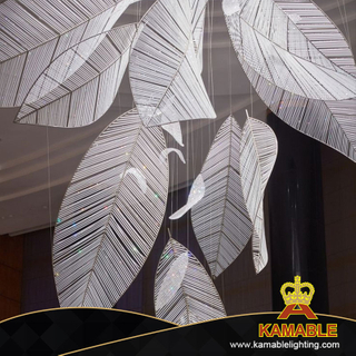 Трендовая модная большая люстра из хрустального стекла на заказ во дворце (KYZ-02C)