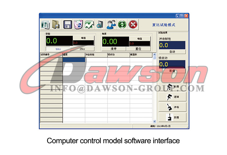 M&aacute;quina de prueba de impacto de p&eacute;ndulo DS-JB-A DS-JB-B - Dawson Group Ltd. - Fabricante, f&aacute;brica de China