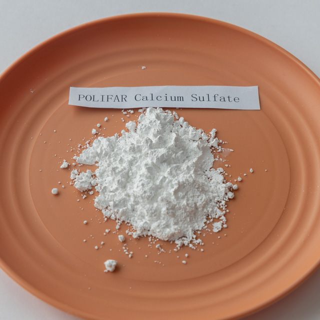 Cristales de sulfato de calcio coagulante de calidad alimentaria MSDS