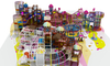 Centro de jogo interno de Candyland Giant Candyland