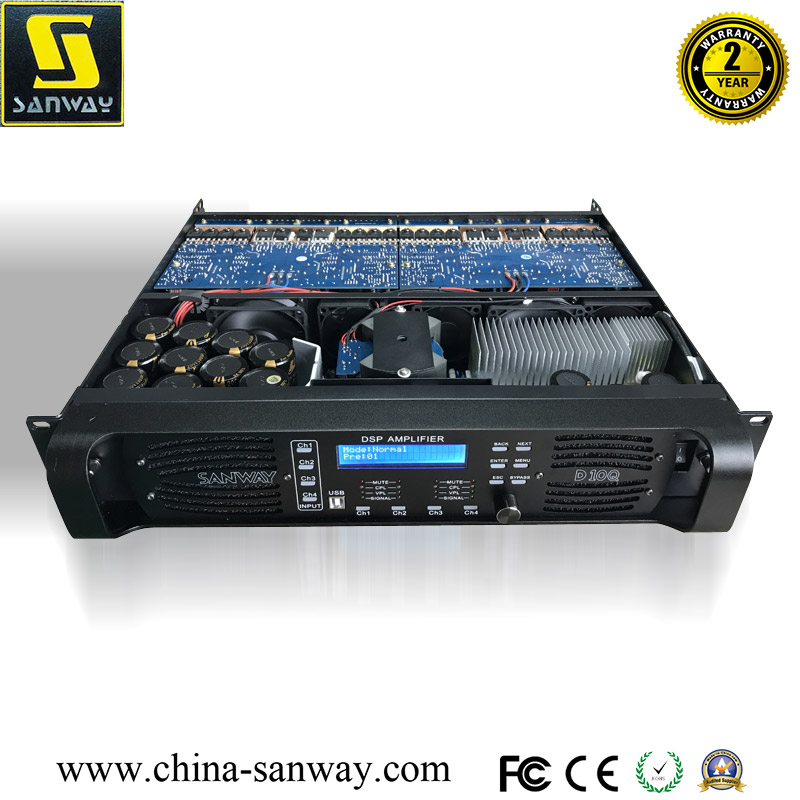 D10Q amplificateur DSP numérique à 4 canaux