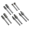 Bavures rotatoires de carbure de tungstène d\'outils de coupe de différentes formes