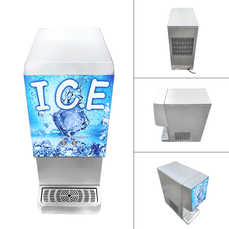 Stainless Steel Ice Maker Machine Commercial Cube Ice Machine Portable NUGGET Ice Maker