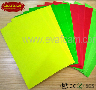 Fluorescence Printed EVA Foam Sheets