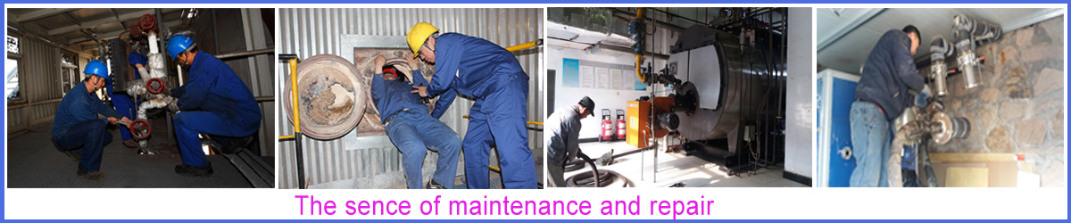 Maintenance-and-repair-scene of boiler