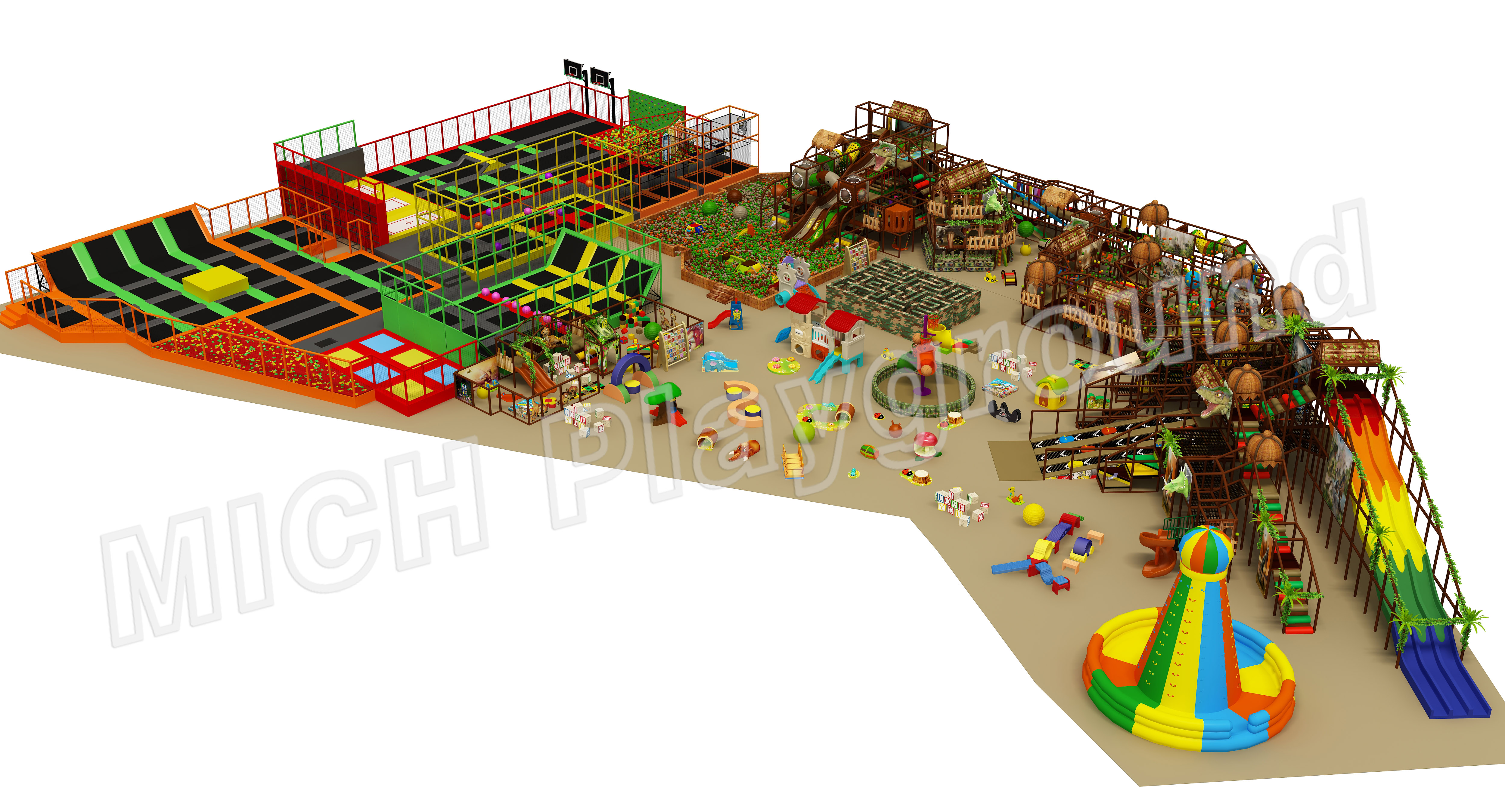 4000sqm grande playground interno comercial