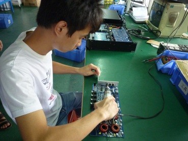 montaje de placa de circuito