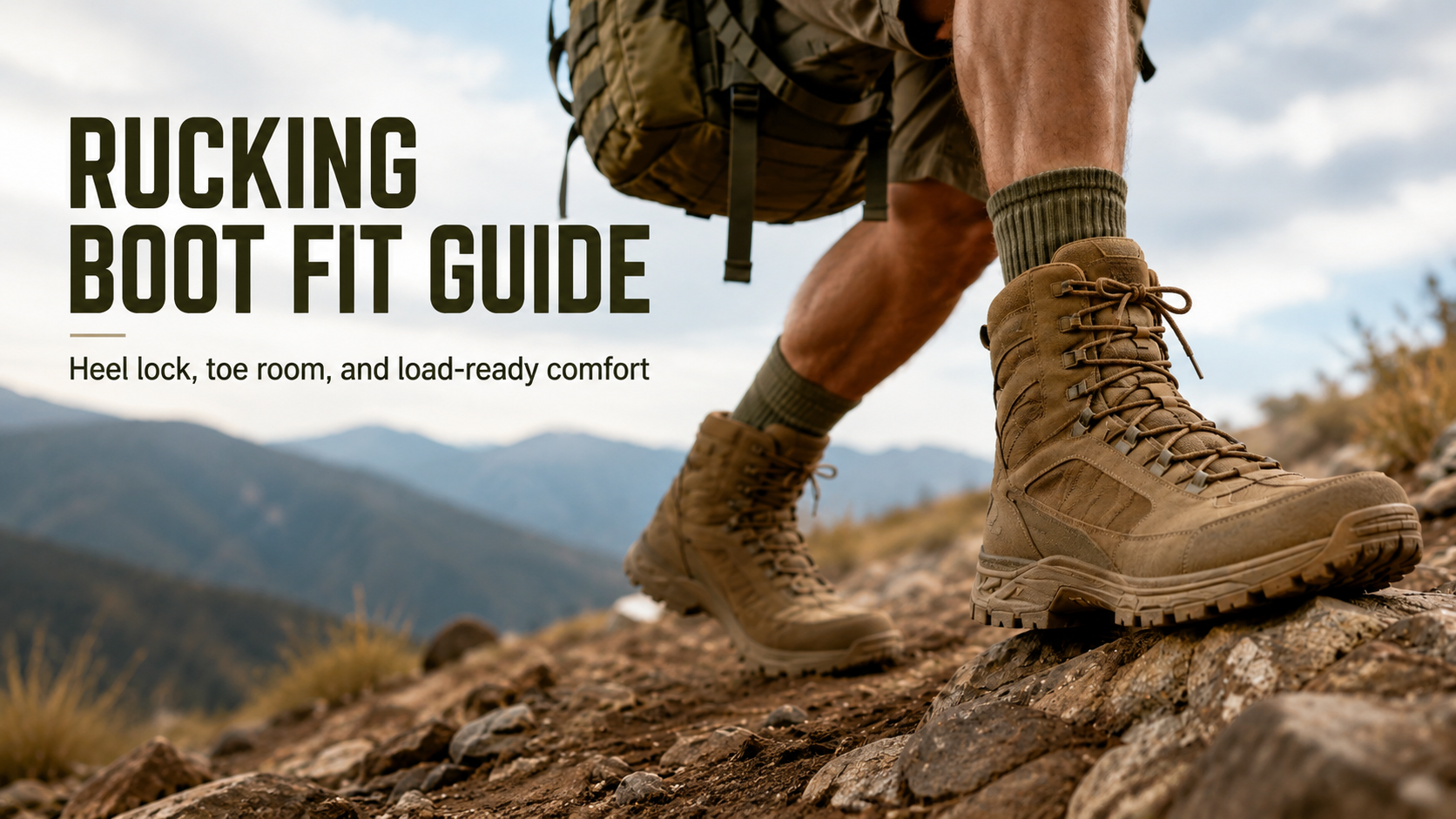 ¿Cómo deberían quedar las botas militares personalizadas para Rucking?