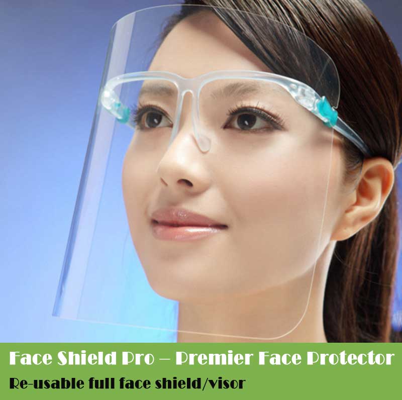 Gesichtsschutz aus PET und Schutzbrille Premier Gesichtsschutz