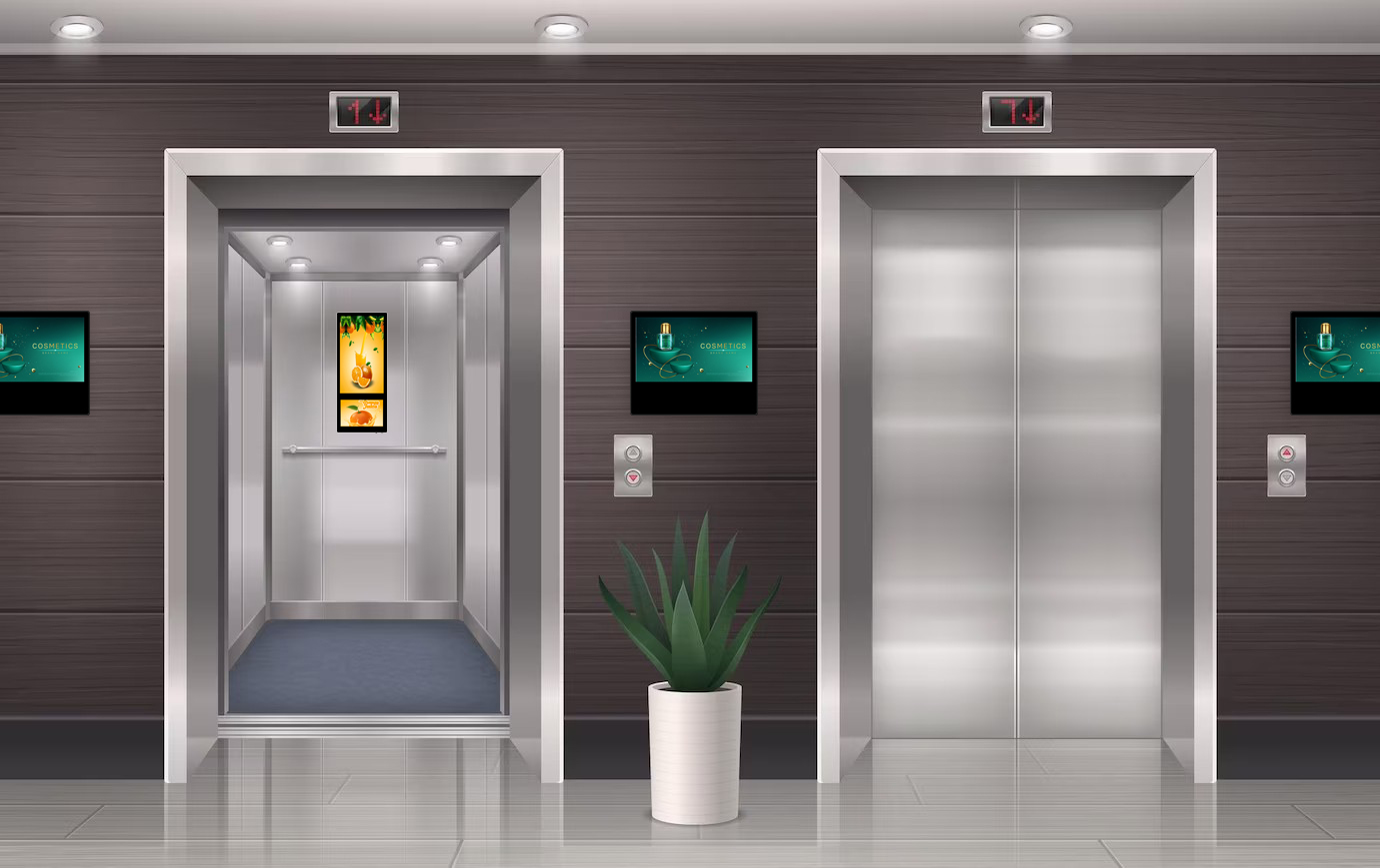Los monitores de los ascensores: una nueva nueva forma de hacer publicidad.