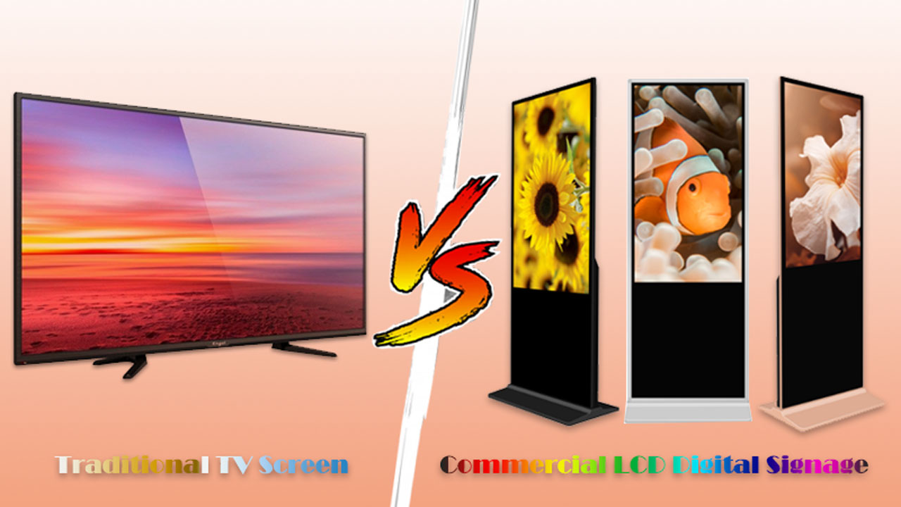 Cómo elegir la pantalla digital LCD comercial vs TV