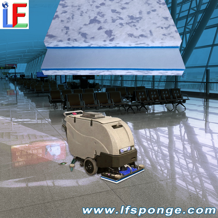 Airport Lounge Floor Cleaning Fleece Combo Melamine Square Pad