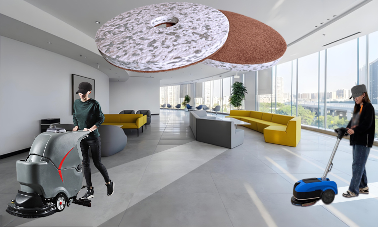 Office Building Floor Cleaning Scrubber Pad - Combo Melamine Floor Pad, Gloss Renewal.jpg