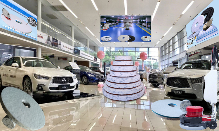 Automotive 4S Shops Floor Scrubber Pad Combo Melamine Cleaning Pad for Exhibition Hall Marble VCT Floors deep cleaning.jpg