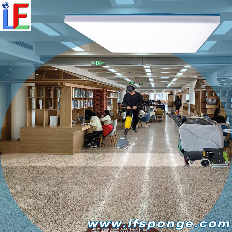Fleece Melamine Square Floor Pad | Oscillating Scrubber Compatible for Polishing & Cleaning