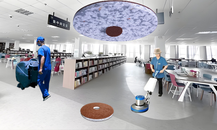 Multi-Area Universal (Borrowing Area, Corridor) Gentle Stain Removal Cleaning Pad - Library Floor Cleaning Combo Melamine Floor Pad.jpg
