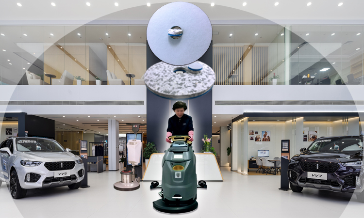 Water-Only Cleaning & Chemical-Free Residue - 4S Store Floor Cleaning Scrubber Pad - Fleence Fabric Combo Melamine Floor Pad.jpg