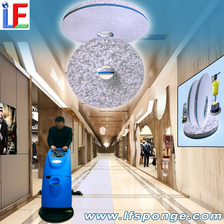  Mall Floor Cleaning Fleece Combo Melamine Pad 
