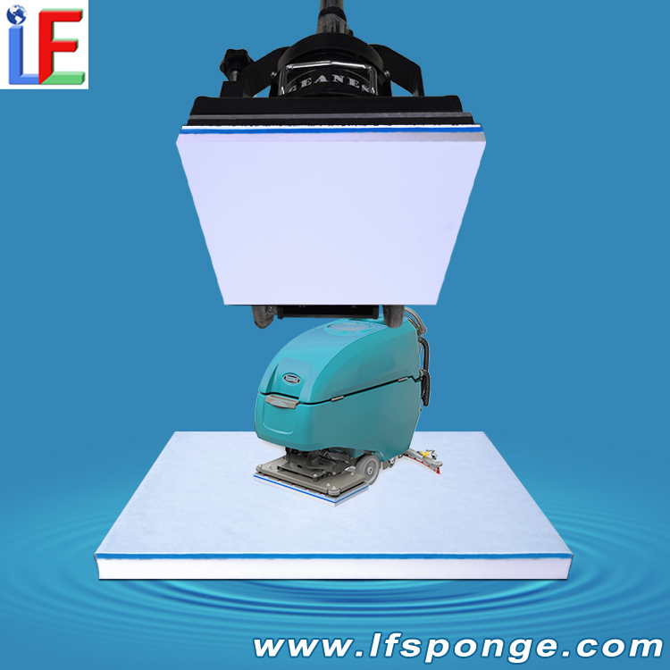 Fleece Melamine Square Floor Pad Oscillating Scrubber Compatible for Polishing & Cleaning