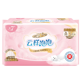 Goodcare+7®云样泡泡日用245mm超值装卫生巾24片装