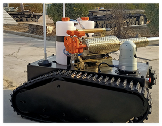 Rubber Track Chassis Intelligent Epidemic Prevention,Sterilization,Superoxygen Sterilization&disinfection Robot