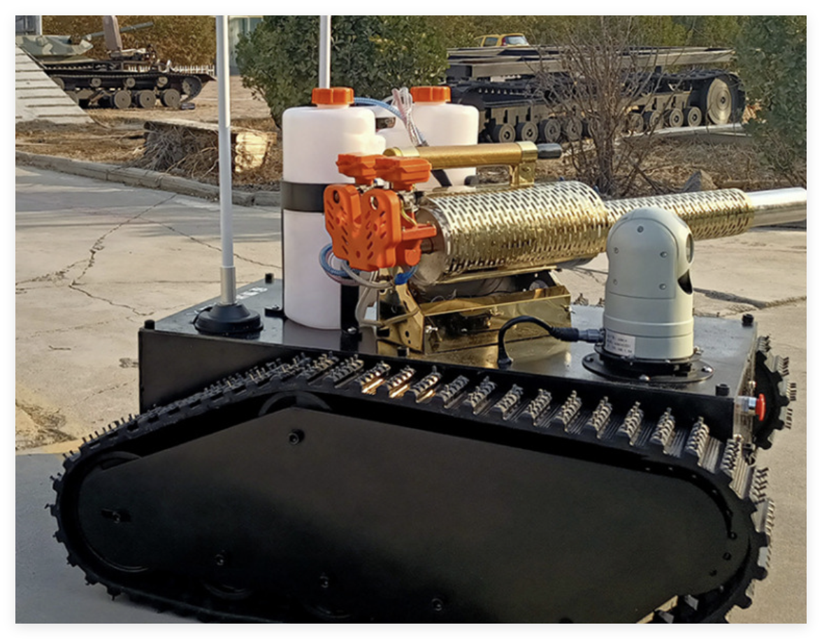 Rubber Track Chassis Intelligent Epidemic Prevention,Sterilization,Superoxygen Sterilization&disinfection Robot