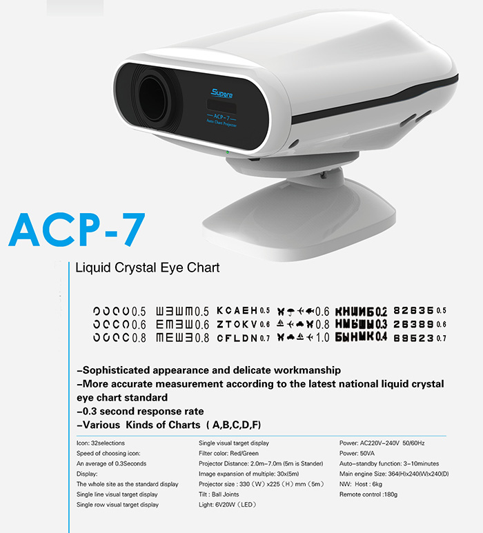 ACP-7 Ophthalmic Equipment Auto Chart Projector