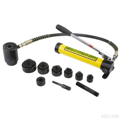 6 Die Hydraulic Knockout Punch Driver Kit Hole Tool molds 16-51MM