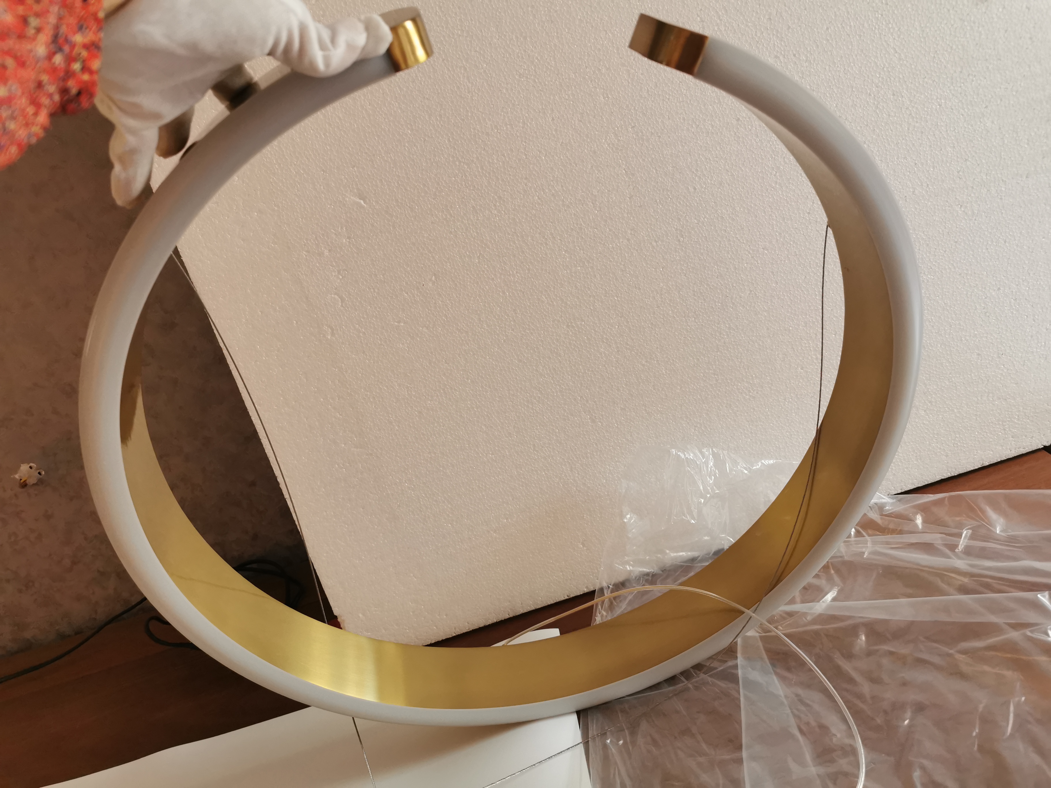 Простой дизайн C-типа, качественная окрашенная бронзовая подвесная лампа для гостиницы (KYT04P)