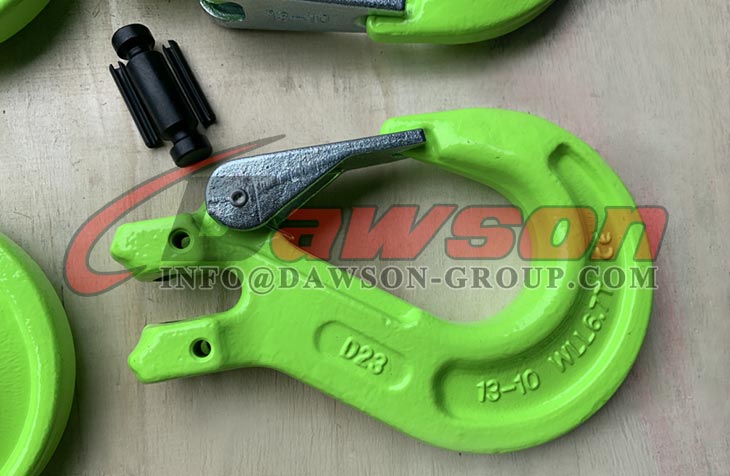 Gancho de eslinga de horquilla DS1004 G100 con pestillo de seguridad para montaje de eslinga de cadena - Dawson Group Ltd. - Fabricante, proveedor y f&aacute;brica de China